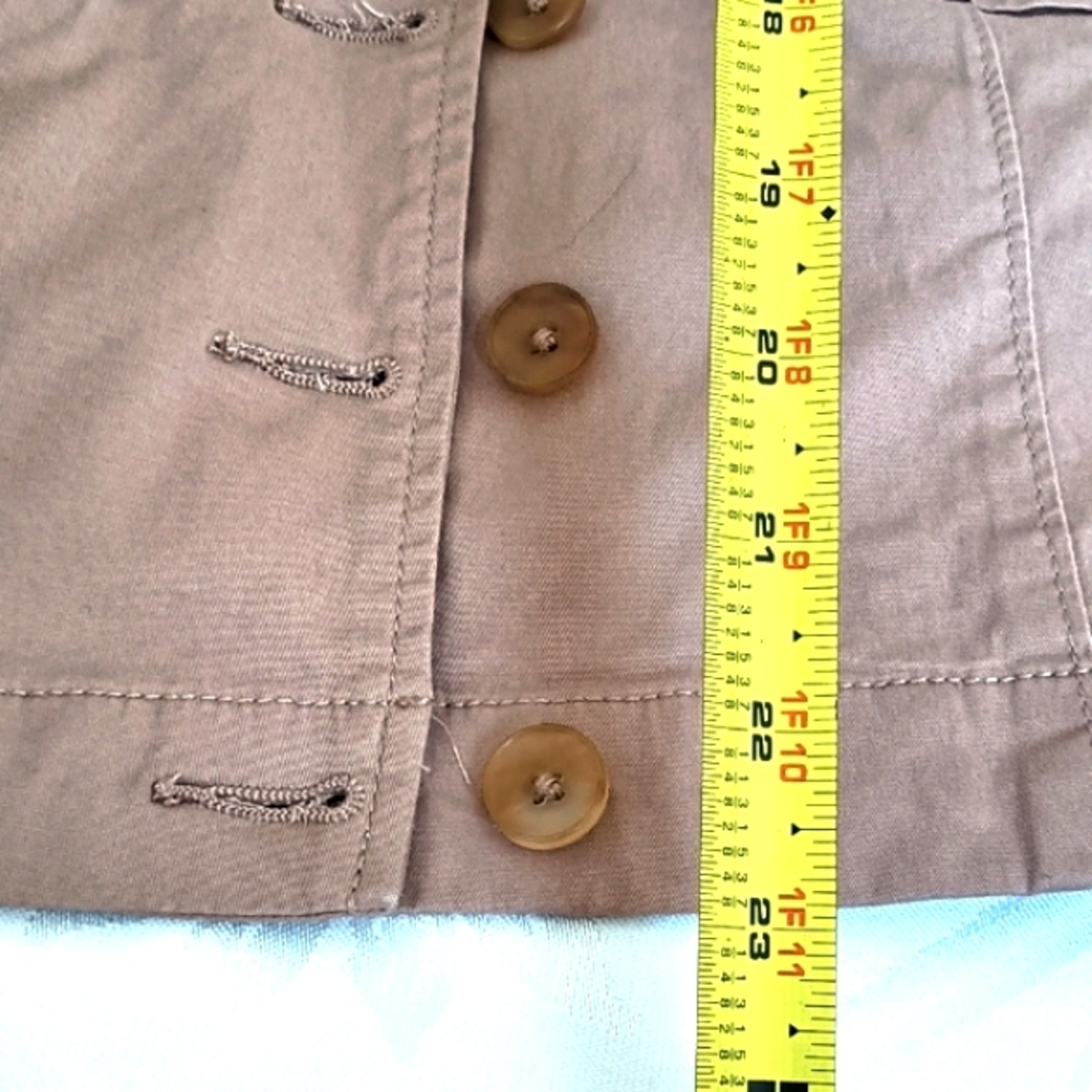 Torrid Cotton Cropped Jacket Chest Pockets size 18-20 - Picture 14 of 17